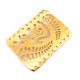 Connettore in Metallo Ottone Rettangolare con Foglie 39x28mm (Ø1.2mm)
