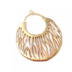 Pendentif Circle en Métal/Laiton 38x33mm