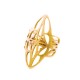 Anillo de Metal Latón Chevalier Ajustable Ovalado 25x12mm