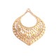 Brass Cast Filigree 39x34mm