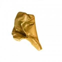 Brass Cast Pendant Lilly 28x18mm Ø1.2mm