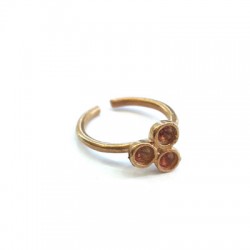 Bague en Métal/Laiton 19mm avec supports pour cristaux PP24