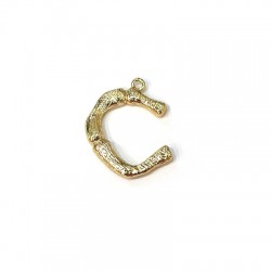 Ciondolo in Metallo Ottone Lettera "C" 20x21mm