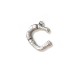 Brass Cast Pendant Letter "C" 20x21mm