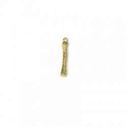 Ciondolo in Metallo Ottone Lettera "I" 4x21mm