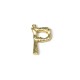 Pendentif en Laiton Coulé Lettre « P » 15 x 21 mm