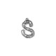 Pendentif en Laiton Coulé Lettre « S » 14 x 21 mm