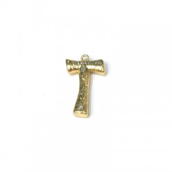 Ciondolo in Metallo Ottone Lettera "T" 14x21mm