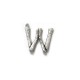 Pendentif en Laiton Coulé Lettre « W » 20 x 21 mm