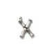 Pendentif en Laiton Coulé Lettre « X » 17 x 21 mm