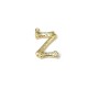 Brass Cast Pendant Letter "Z" 17x21mm