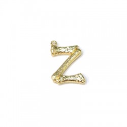 Ciondolo in Metallo Ottone Lettera "Z" 17x21mm