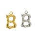 Ciondolo in Metallo Ottone Lettera "B" 10x13mm