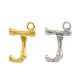 Ciondolo in Metallo Ottone Lettera "J" 10x13mm