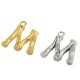 Ciondolo in Metallo Ottone Lettera "M" 10x13mm