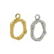 Brass Cast Charm Letter "O" 10x13mm