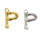 Ciondolo in Metallo Ottone Lettera "P" 10x13mm