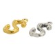 Brass Cast Charm Letter "S" 10x13mm