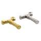 Ciondolo in Metallo Ottone Lettera "T" 10x13mm