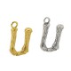 Ciondolo in Metallo Ottone Lettera "U" 10x13mm