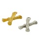 Brass Cast Charm Letter "X" 10x13mm