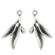 Charm in Metallo Ottone Ramo di Oliva 19x25mm