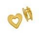 Connettore in Metallo Ottone Cuore 12mm