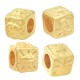 Cubo in Metallo Ottone Occhio con Naso Bocca e Orecchie 10mm (Ø6mm)