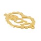 Connettore in Ottone Fuso a Forma di Cuore BOY 17X14 mm