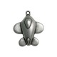 Pendentif Avion en Métal/Zamac, 28x32mm
