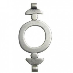 Intercalaire Perle en Métal/Zamac, 30x62mm