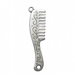 Zamak Pendant Comb 11x42mm