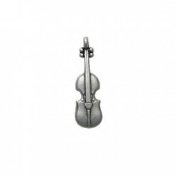 Breloque Violon en Métal/Zamac, 7.5x23.5mm