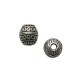 Perle à motif en Métal/Zamac, 12mm (Ø 3.2mm)