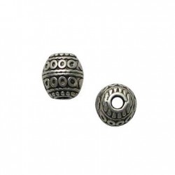 Μεταλλική Ζάμακ Χυτή Χάντρα Μπίλια 10x12mm Ø3.2mm