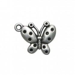Zamak Charm Butterfly 23x18mm