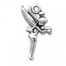 Breloque Fée en Métal/Zamac, 10x22mm