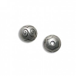 Μεταλλική Ζάμακ Χυτή Χάντρα Μπίλια 12mm Ø2.2mm