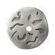 Zamak Pendant Disc Irregular 42mm Ø5.7mm