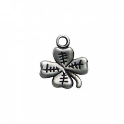 Zamak Charm Four Leaf Clover 16x18mm