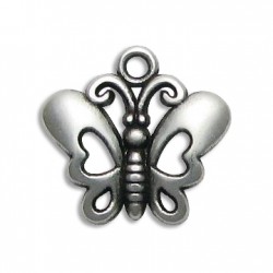 Colgante de Metal Zamak Mariposa 20x22mm