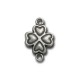 Zamak Connector Four Leaf Clover 19x12mm