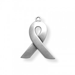 Perles Métal / Zamac - 'Against AIDS' Sign 18x23mm