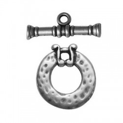 Zamak Toggle Clasp Round 25x27mm