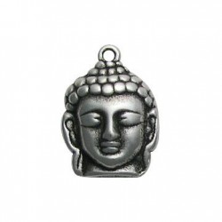 Zamak Pendant Buddha Head 21x30mm