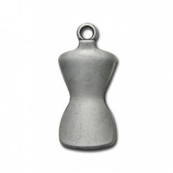 Colgante de Metal Zamak Maniquí 14x30mm