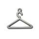 Zamak Pendant Dress Hanger 25x20mm
