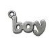 Μεταλλικό Ζάμακ Χυτό Μοτίφ Λέξη ''boy'' 22x14mm