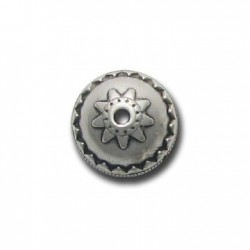Μεταλλική Ζάμακ Χυτή Χάντρα Καπελάκι 16mm Ø1.8mm