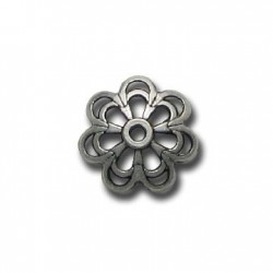 Zamak Bead Cap Filigree 15mm Ø1.5mm